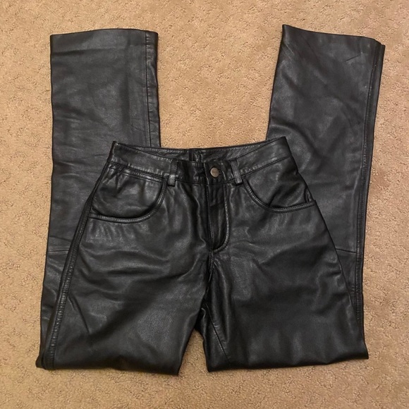 Wrangler Pants & Jumpsuits Vintage Leather Wrangler Pants Poshmark